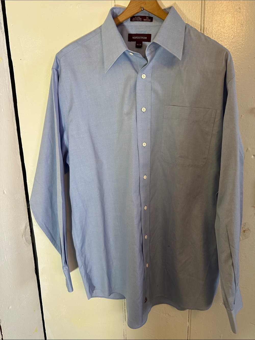 Nordstrom Light Blue Men's Button-Up Dress Shirt